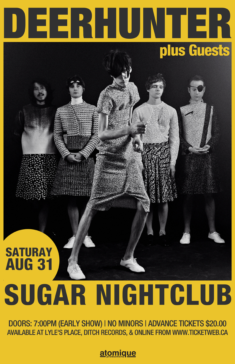 Deerhunter, Cindy Lee @ Capital Ballroom Aug 31 2013 - May 6th @ Capital Ballroom