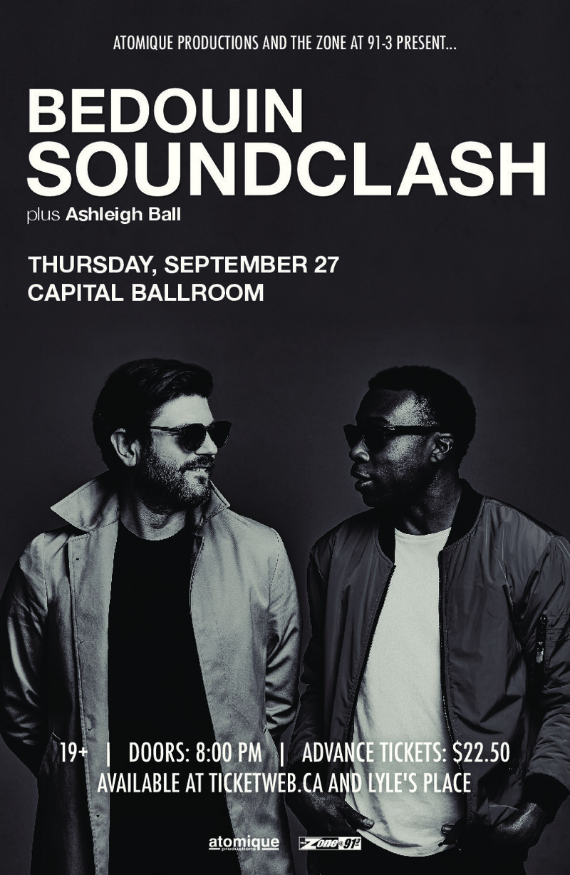 Bedouin Soundclash, Ashleigh Ball @ Capital Ballroom Sep 27 2018 - May 6th @ Capital Ballroom