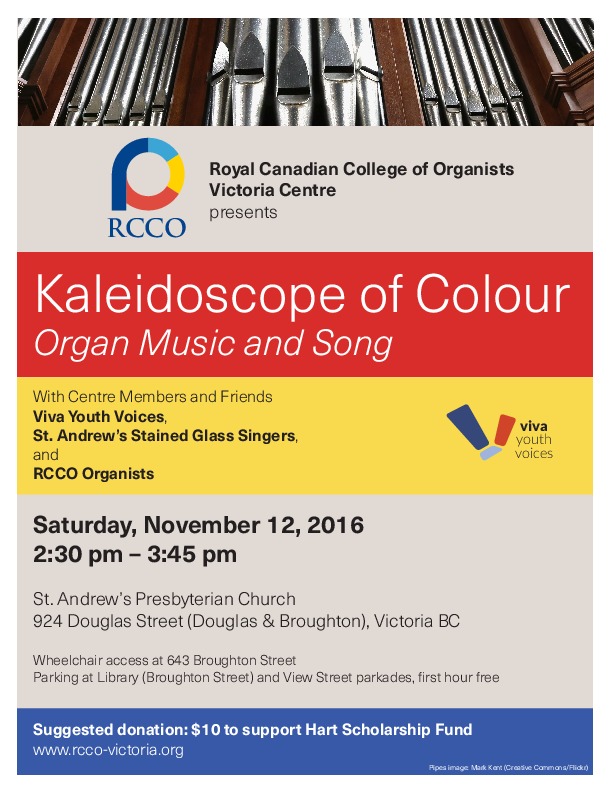 Kaleidoscope of Colour @ St. Andrews Presbyterian Church Nov 12 2016 - May 8th @ St. Andrews Presbyterian Church