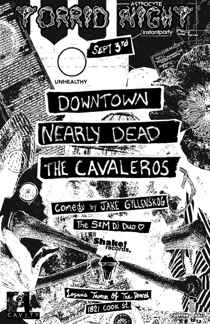 its a TORRID WEDNESDAY with ..: The Cavaleros, Nearly Dead, Downtown, Jake Gyllenskog @ Logan's Pub Sep 3 2014 - May 6th @ Logan's Pub
