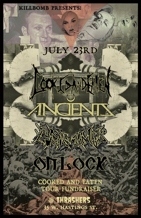 COOKED AND EATEN, Anciients, Galgamex, ON LOCK @ Funky Winker Beans Jul 23 2011 - May 6th @ Funky Winker Beans