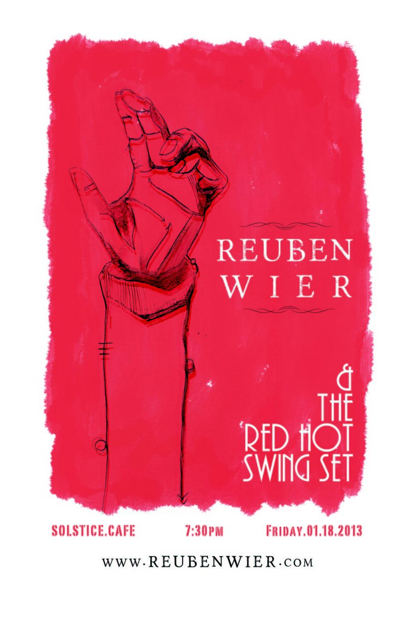 Reuben Wier & The Red Hot Swing Set @ The Solstice Cafe & Lounge - Jan 18, 2013