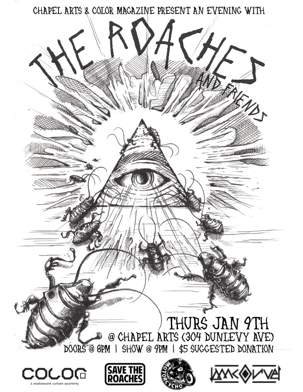 An Evening with THE ROACHES... and friends: The Roaches  @ Chapel Arts Jan 9 2014 - May 6th @ Chapel Arts