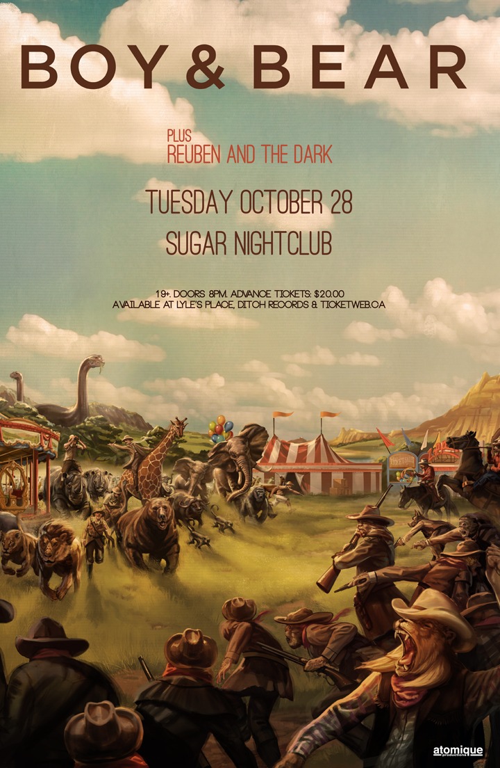 Boy & Bear, Reuben and The Dark @ Capital Ballroom Oct 28 2014 - May 6th @ Capital Ballroom