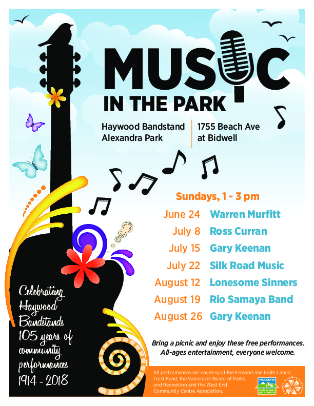 Music in the Park: Silk Road Music @ The Haywood Bandstand - Jul 22, 2018