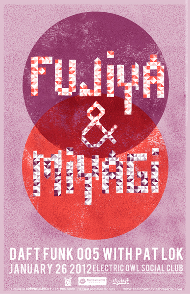 Fujiya & Miyagi, Resorts, Daft Funk 005  w/ Pat Lok @ Electric Owl Jan 26 2012 - May 7th @ Electric Owl