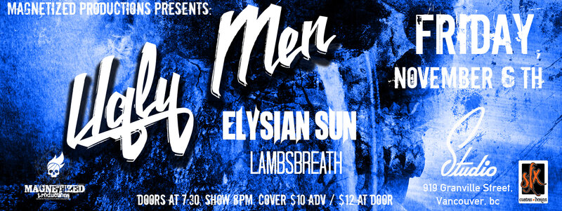 Ugly Men, Elysian Sun, LAMBSBREATH @ Studio Records Nov 6 2015 - May 6th @ Studio Records