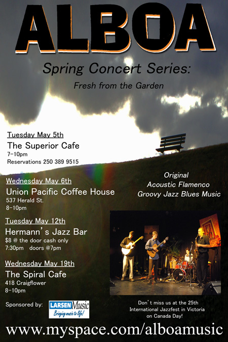Original Ambient  Quartet: Alboa @ Union Pacific Coffee Company 537 Herald St. May 6 2009 - May 6th @ Union Pacific Coffee Company 537 Herald St.