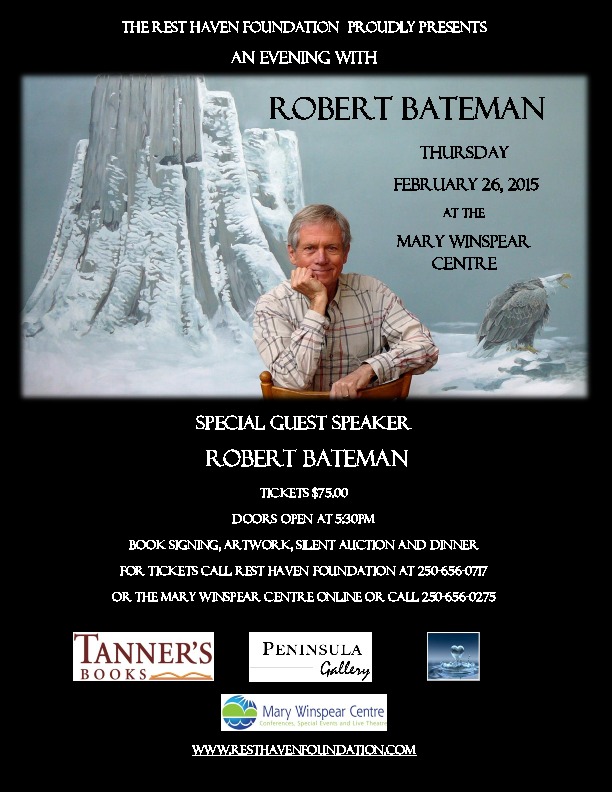 An Evening with: Robert Bateman @ Mary Winspear Centre Feb 26 2015 - Jun 4th @ Mary Winspear Centre