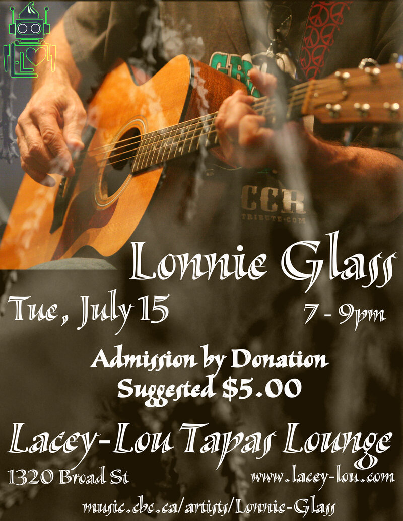 Lonnie Glass @ Lacey-Lou Tapas Lounge Jul 15 2014 - Jun 10th @ Lacey-Lou Tapas Lounge
