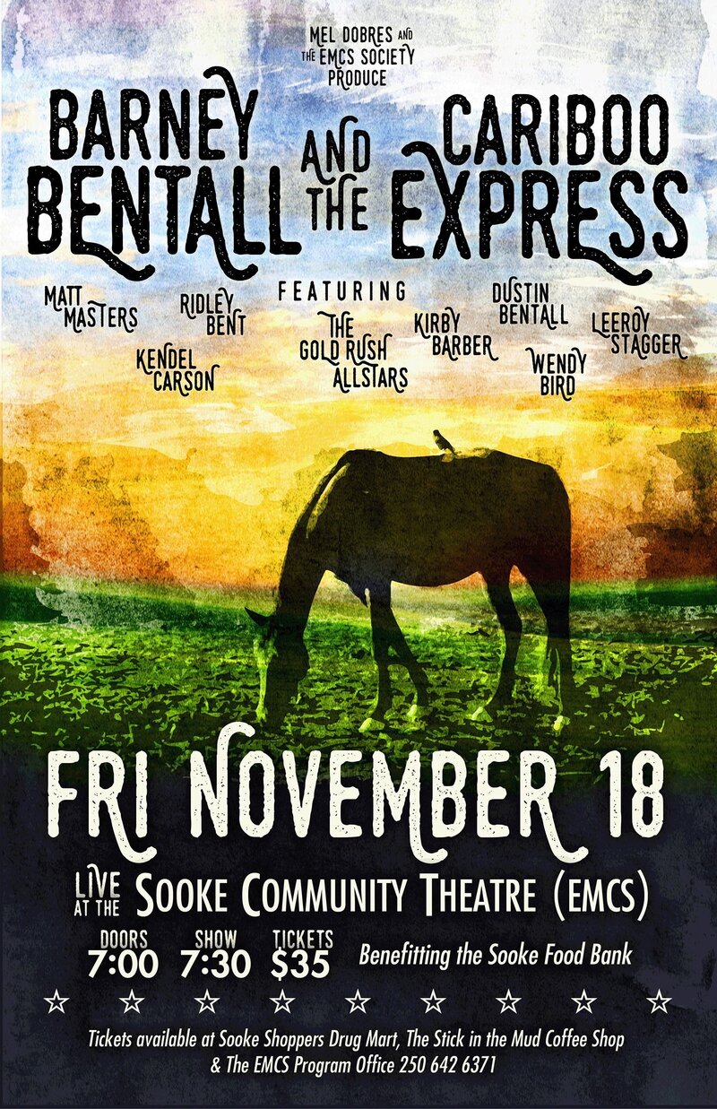 Barney Bentall @ Sooke Community Theatre EMCS - Nov 18, 2016