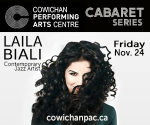 Cabaret Series: Laila Biali @ Cowichan Performing Arts Centre Nov 24 2017 - May 7th @ Cowichan Performing Arts Centre