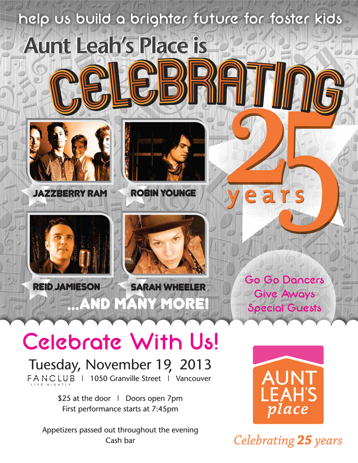 Jazzberry Ram, Robin Younge, Reid Jamieson Band, Sarah Wheeler @ Vancouver FanClub Nov 19 2013 - May 6th @ Vancouver FanClub