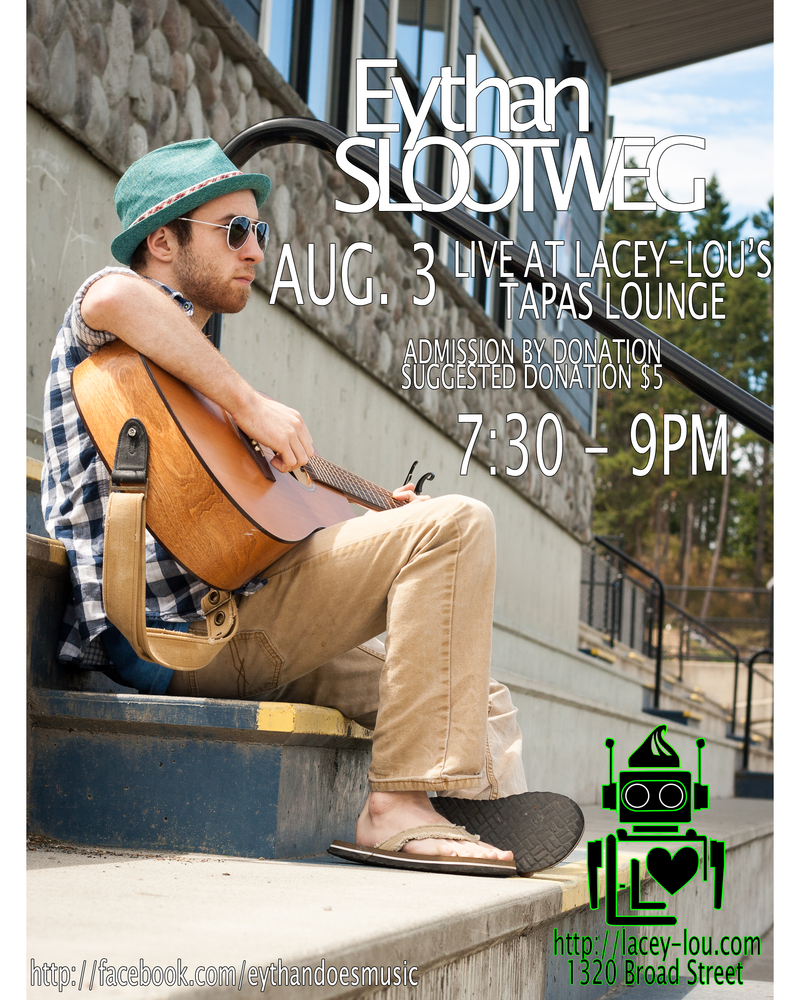 Live Music @ Lacey-Lou Tapas Lounge: Eythan Slootweg @ Lacey-Lou Tapas Lounge Aug 3 2014 - Jun 11th @ Lacey-Lou Tapas Lounge