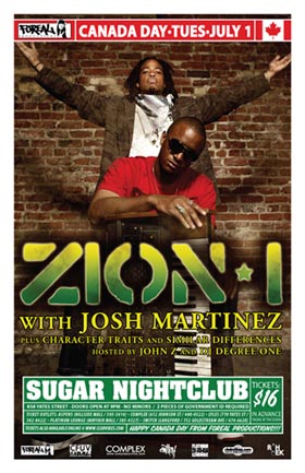 Zion I, Josh Martinez, Character Traits, Similar Differences @ Capital Ballroom Jul 1 2008 - May 6th @ Capital Ballroom