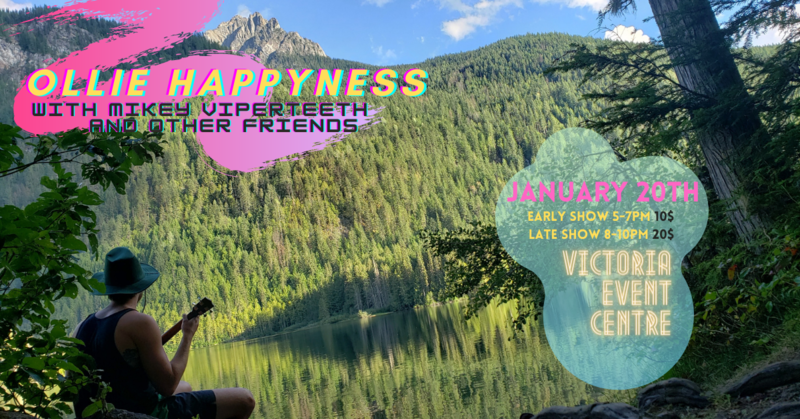 Ollie Happyness with Mikey Viperteeth & Friends @ Victoria Event Centre Jan 20 2021 - Jun 4th @ Victoria Event Centre