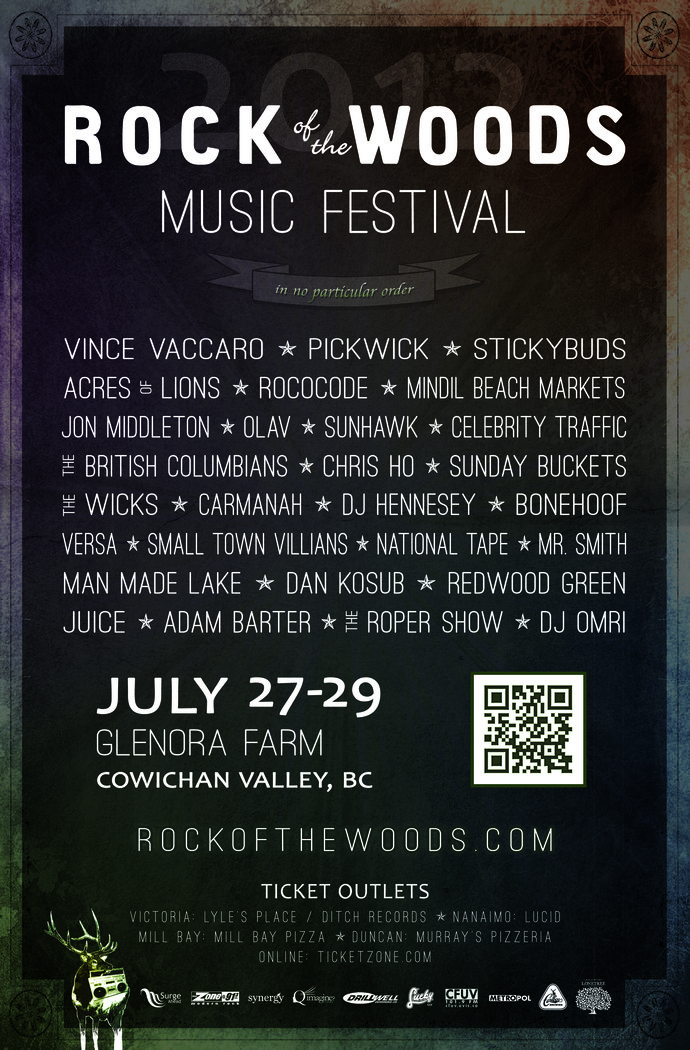 Rock of the Woods Music Festival: See description below for lineup @ Glenora Store and Cafe - Jul 27, 2012