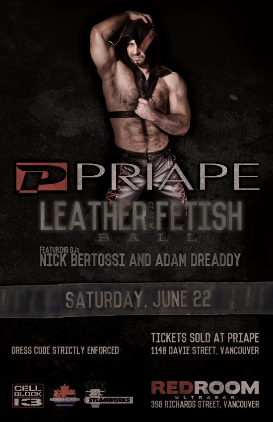 Priape Leather & Fetish Ball @ The Red Room Jun 22 2013 - Jun 18th @ The Red Room
