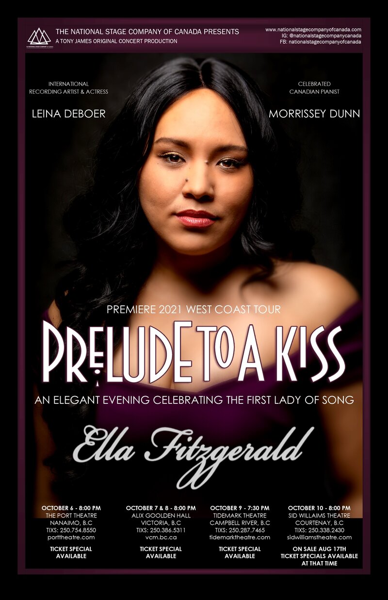 Prelude to a Kiss - An Ella Fitzgerald Tribute: Leina DeBoer, Morrissey Dunn @ Alix Goolden Performance Hall Oct 7 2021 - Jun 12th @ Alix Goolden Performance Hall