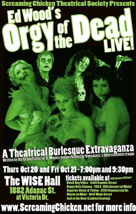 A Musical -: Ed Wood's Orgy of the Dead - LIVE! @ WISE Hall Dec 31 1969 - Jul 17th @ WISE Hall