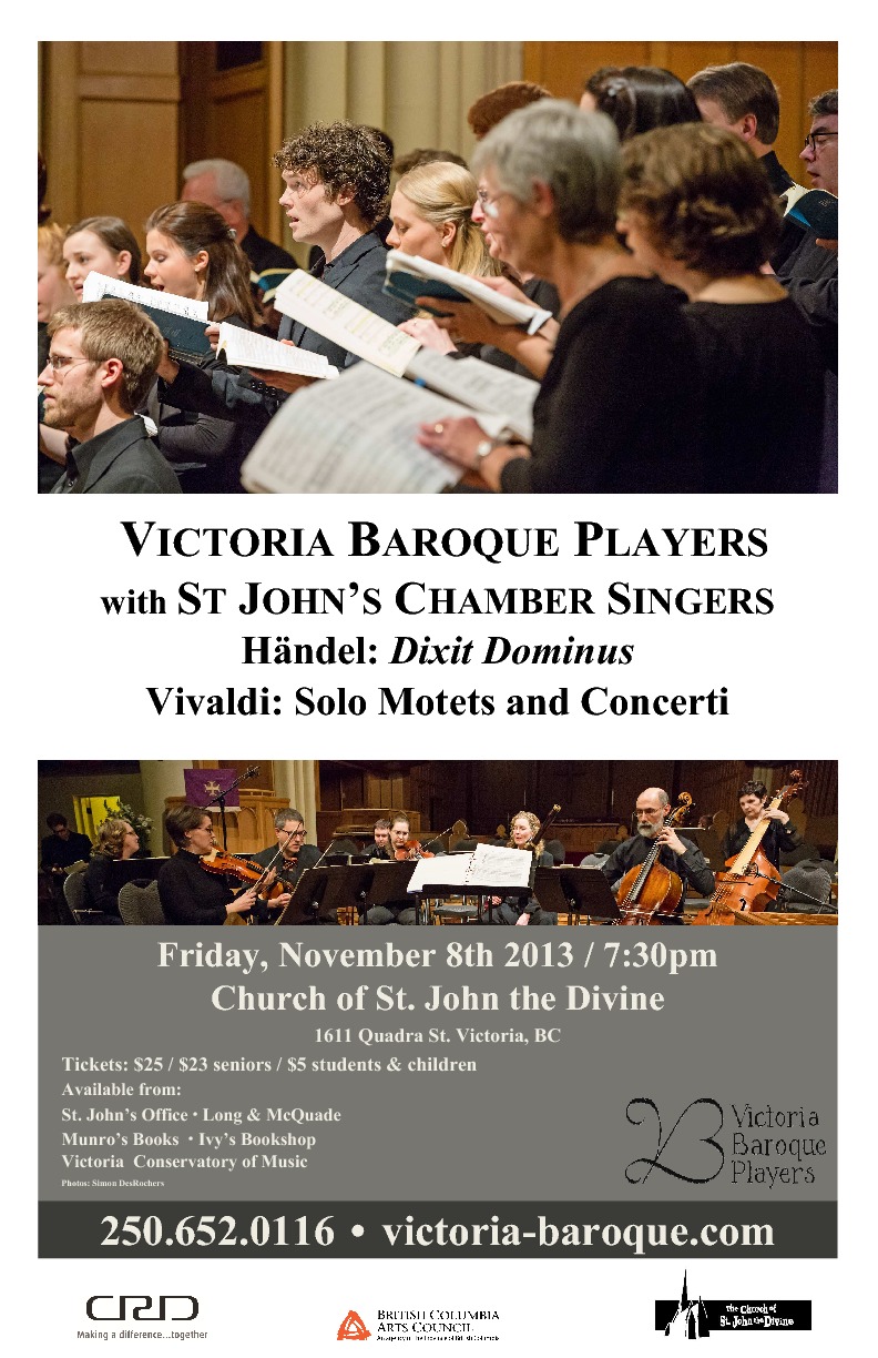 Victoria Baroque (with), St John's Chamber Singers @ St. John The Divine - Nov 08, 2013