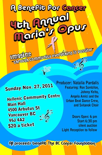 Through Community, everything is possible: Natalia Pardalis, Johnny Ketlo, Jenny Bara, Ron Sombilion, Frankie Cena, Krista Koochin, Angela Amici @ Hellenic Community Centre - Nov 27, 2011
