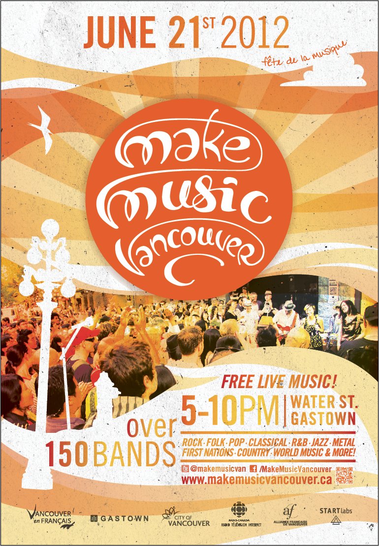 The ReAction at Make Music Vancouver 2012: The ReAction, Antiparty, Ornament and Crime, POCKET CALIGULA, Many Others!!! @ Gastown/Yaletown (Brooklyn Clothing Co.) - Jun 21, 2012