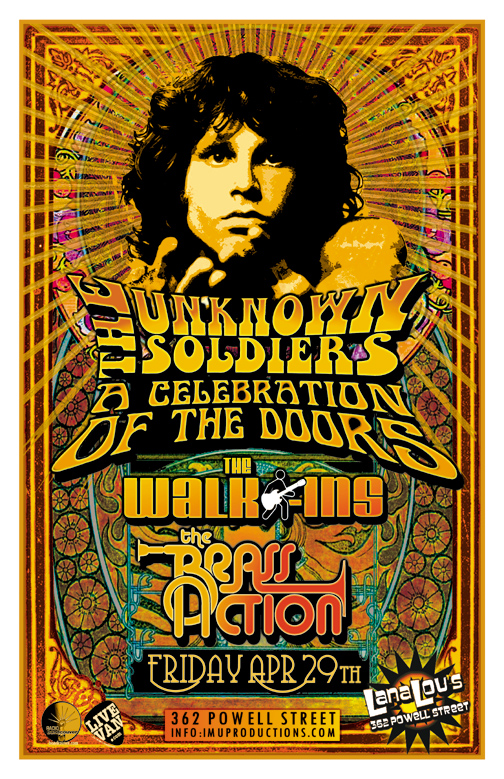 The Unknown Soldiers, The Walk-Ins, The Brass Action @ LanaLou's Apr 29 2016 - May 9th @ LanaLou's