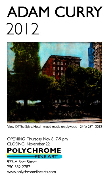 ADAM CURRY 2012 - solo exhibition of paintings @ Shawn Shepherd - Nov 08, 2012