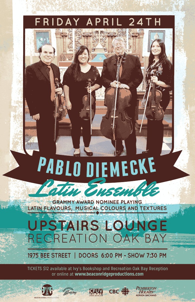 An Evening of Latin Music: Pablo Diemecke, Haley Tarnow @ Sports View Lounge Dec 31 1969 - May 28th @ Sports View Lounge