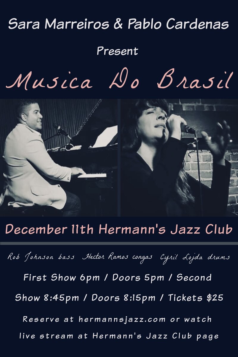 Pablo Cardenas & Sara Marreiros @ Hermann's Jazz Club - Dec 11, 2020