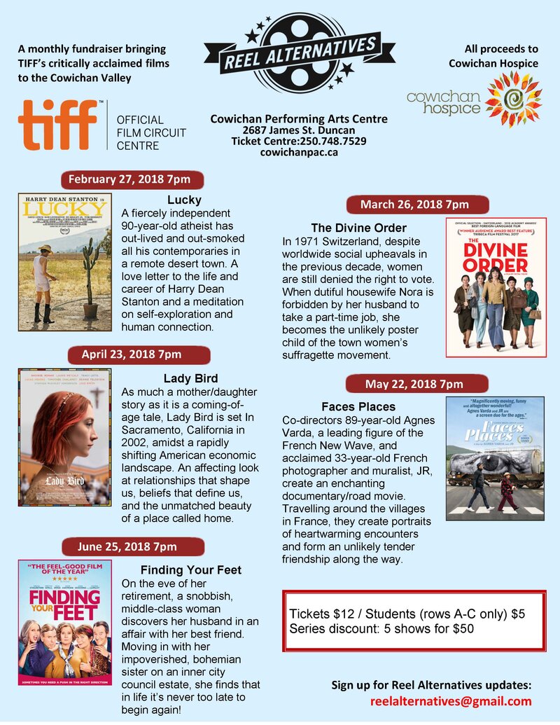 Faces Places @ Cowichan Performing Arts Centre May 22 2018 - Jun 6th @ Cowichan Performing Arts Centre
