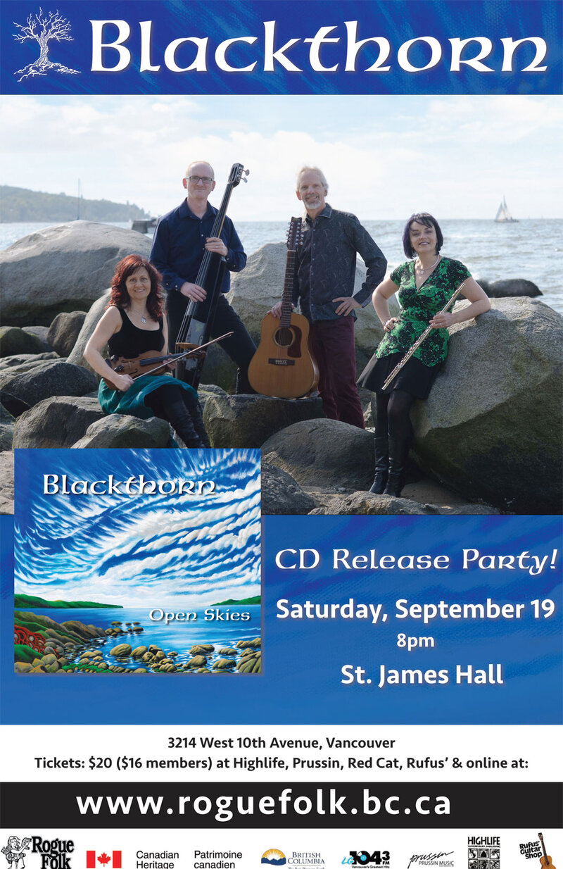 Blackthorn @ St. James Community Hall Sep 19 2015 - Jun 23rd @ St. James Community Hall