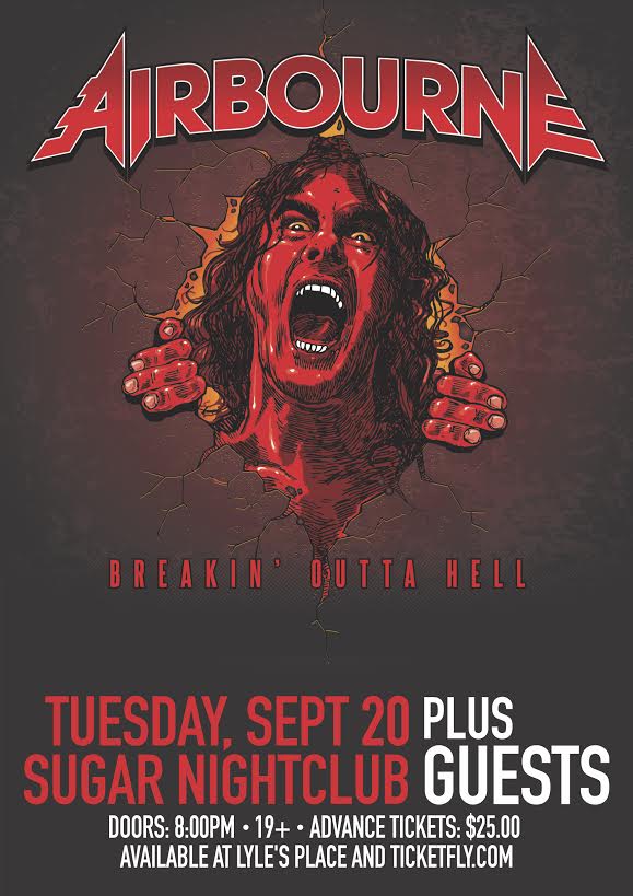 Breakin' Outta Hell: AIRBOURNE, The Wild! @ Capital Ballroom Sep 20 2016 - Jun 4th @ Capital Ballroom