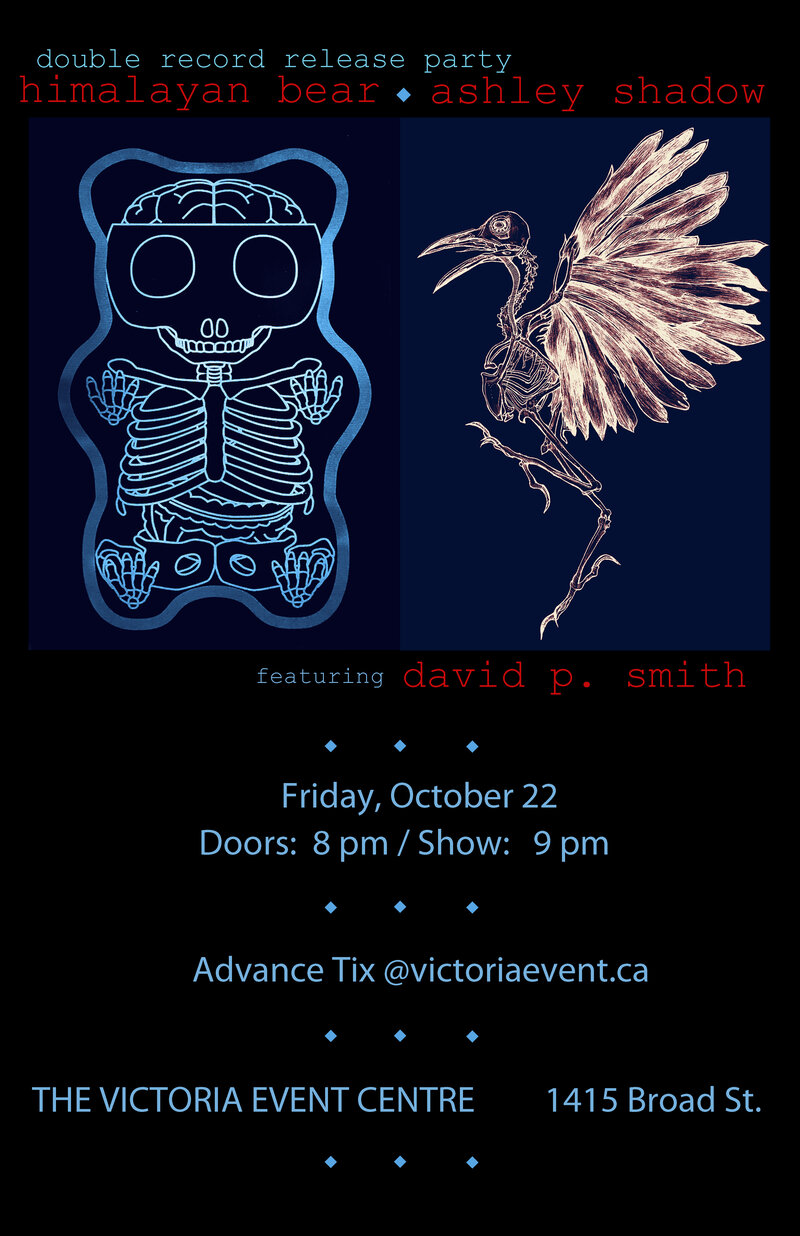 The Himalayan Bear, Ashley Shadow, David P. Smith @ Victoria Event Centre Oct 22 2021 - May 8th @ Victoria Event Centre