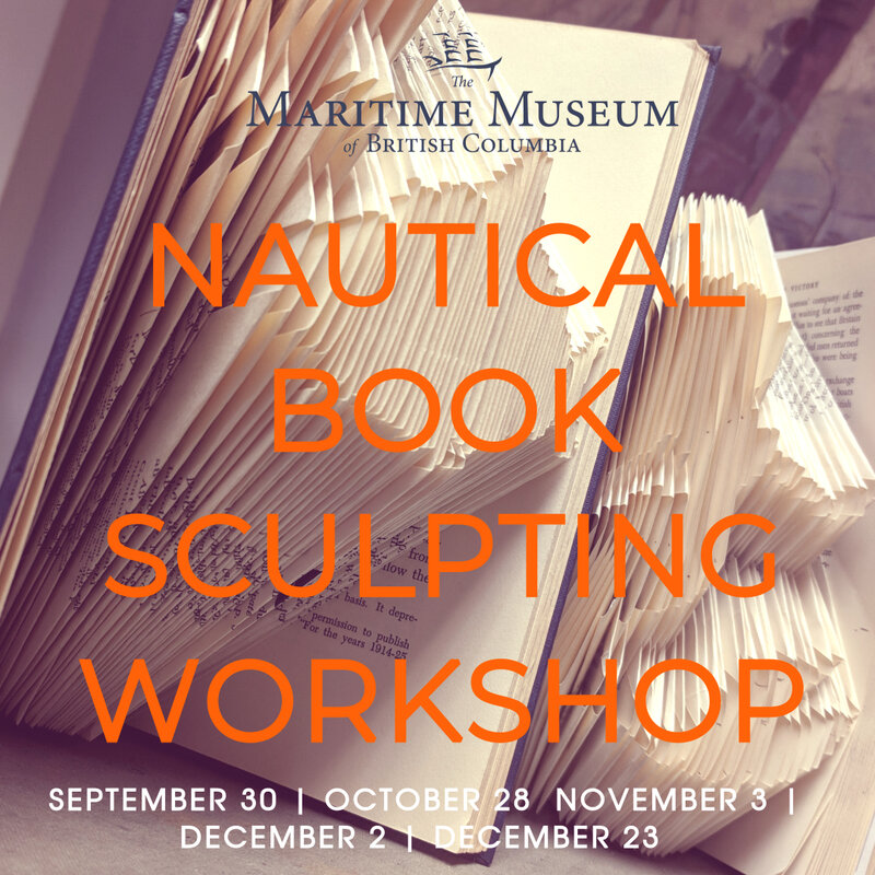 Nautical Book Sculpting Workshop @ Maritime Museum of BC - Mar 10, 2019