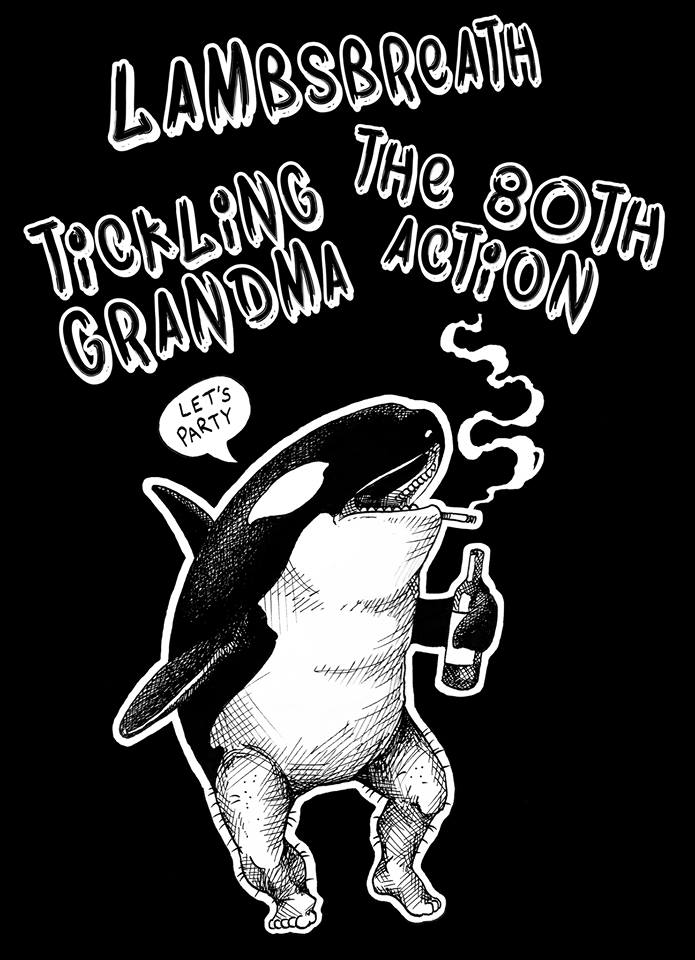 The 80th Action, LAMBSBREATH, Tickling Grandma, The Hex @ Copper Owl Aug 22 2015 - May 6th @ Copper Owl
