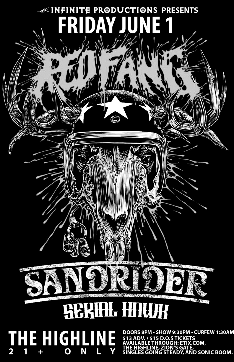 Red Fang, Sandrider, Seriel Hawk @ Highline Jun 1 2012 - May 6th @ Highline