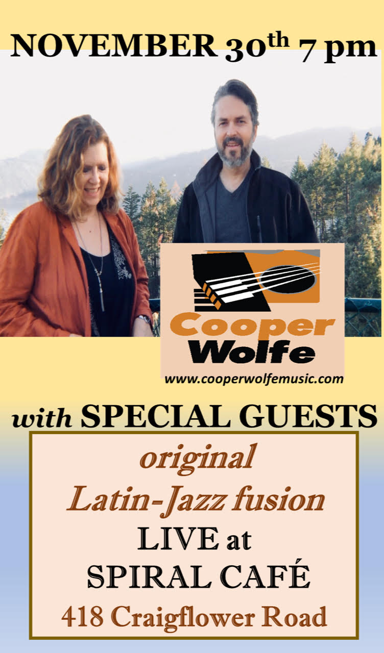Original Latin Jazz Fusion: Cooper Wolfe  @ Spiral Cafe Nov 30 2018 - May 7th @ Spiral Cafe