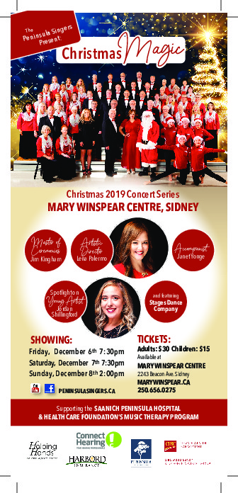 CHRISTMAS MAGIC!: The Peninsula Singers @ Mary Winspear Centre Dec 6 2019 - Jun 7th @ Mary Winspear Centre