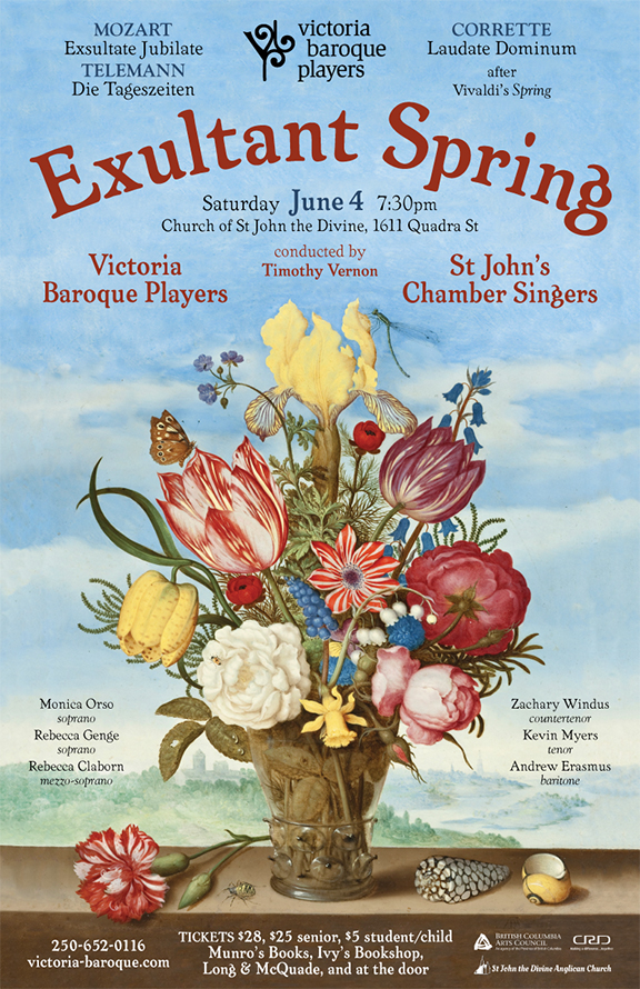 Exultant Spring: Victoria Baroque, St John's Chamber Singers @ St. John The Divine Jun 4 2016 - May 7th @ St. John The Divine