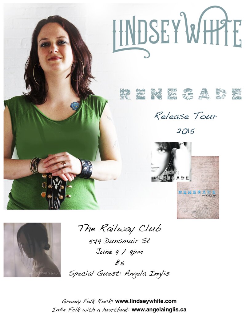 Lindsey White, Angela Inglis @ Railway Club Jun 9 2015 - Jun 14th @ Railway Club