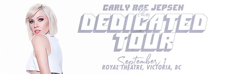 The Dedicated Tour: Carly Rae Jepsen @ Royal Theatre Sep 1 2019 - May 6th @ Royal Theatre