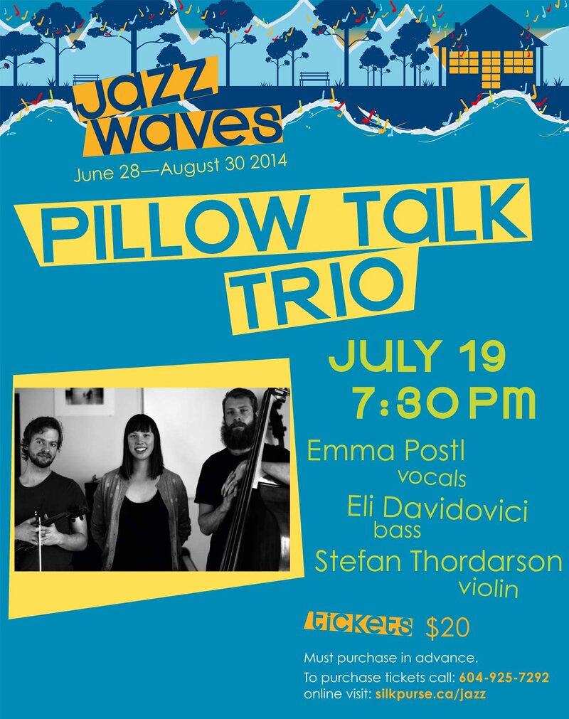 Pillow Talk Trio @ Silk Purse Gallery - Jul 19, 2014