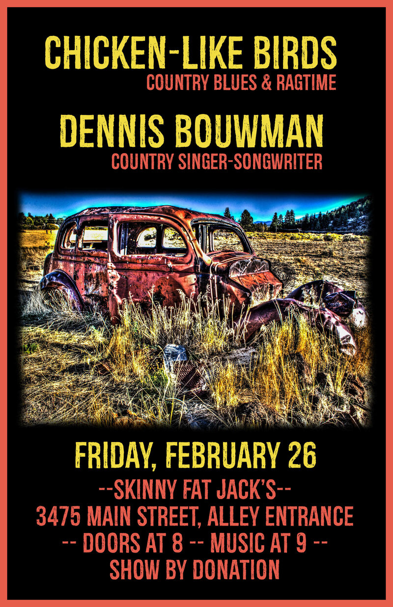 Chicken Like Birds, Dennis Bouwman @ Skinny Fat Jack's - Feb 26, 2016