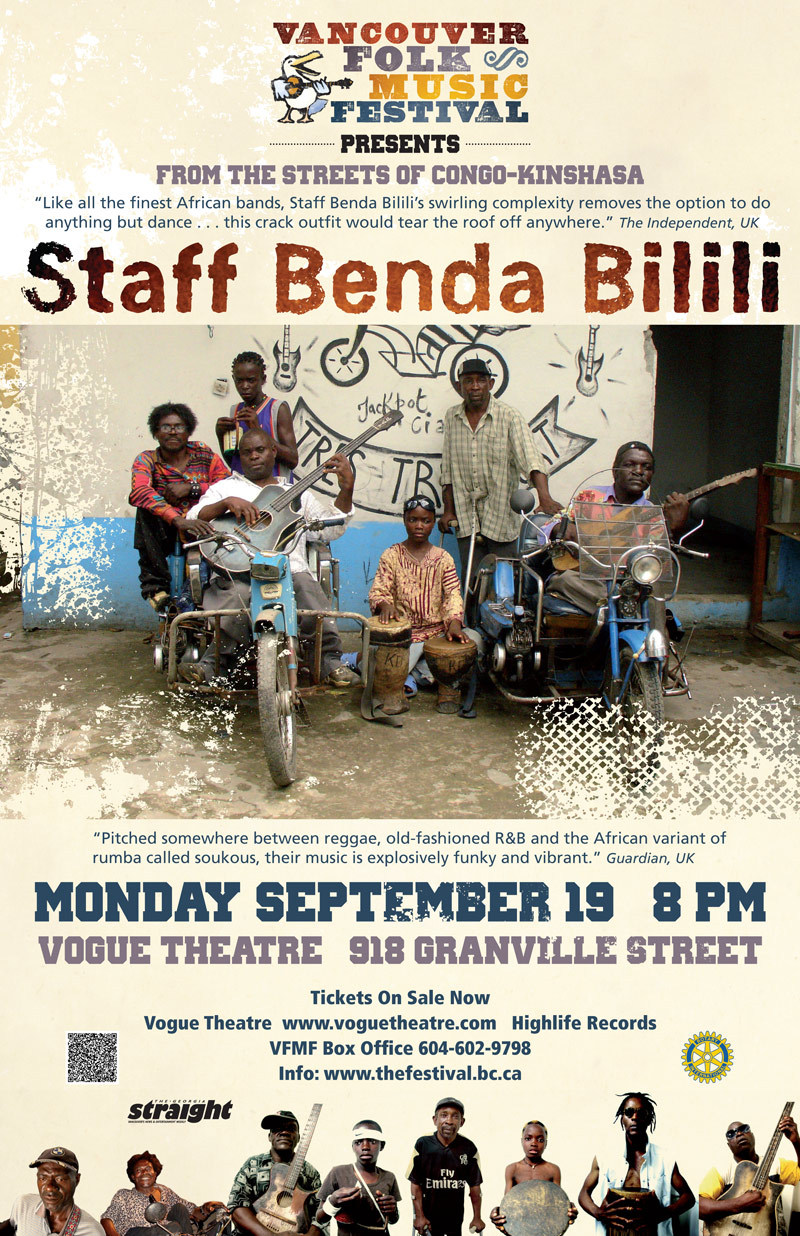 Staff Benda Bilili @ The Vogue Theatre - Sep 19, 2011