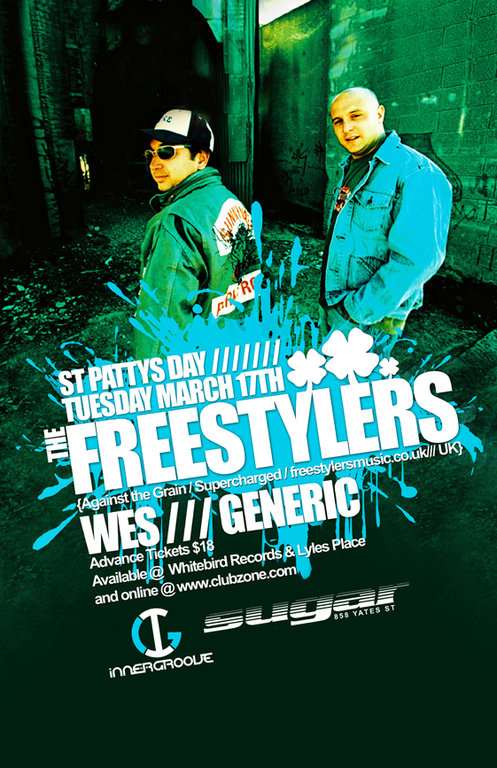 St. Paddys Day: The FREESTYLERS @ Capital Ballroom Mar 17 2009 - Jun 6th @ Capital Ballroom