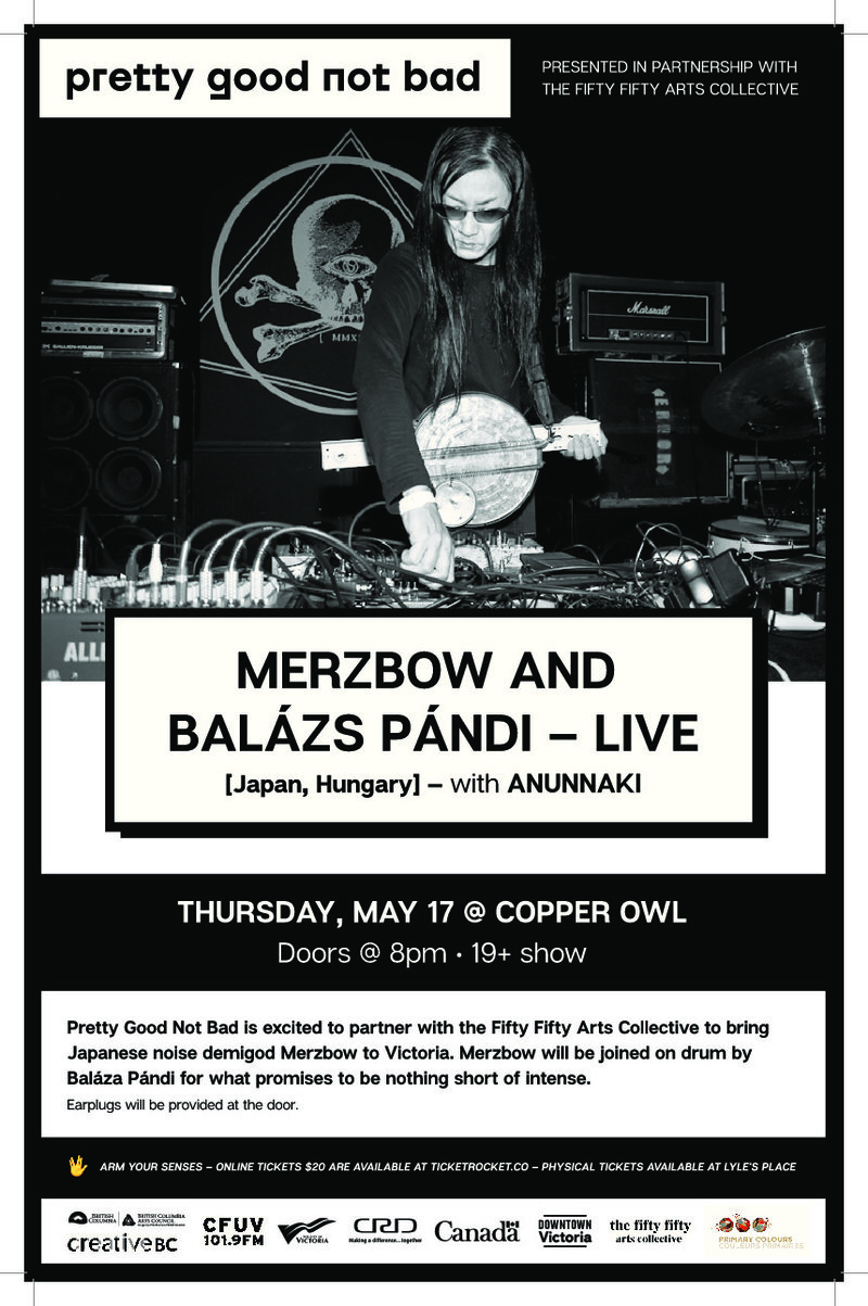 .: Merzbow & Bal&aacute;zs Pandi, The Anunnaki @ Copper Owl May 17 2018 - Jun 7th @ Copper Owl