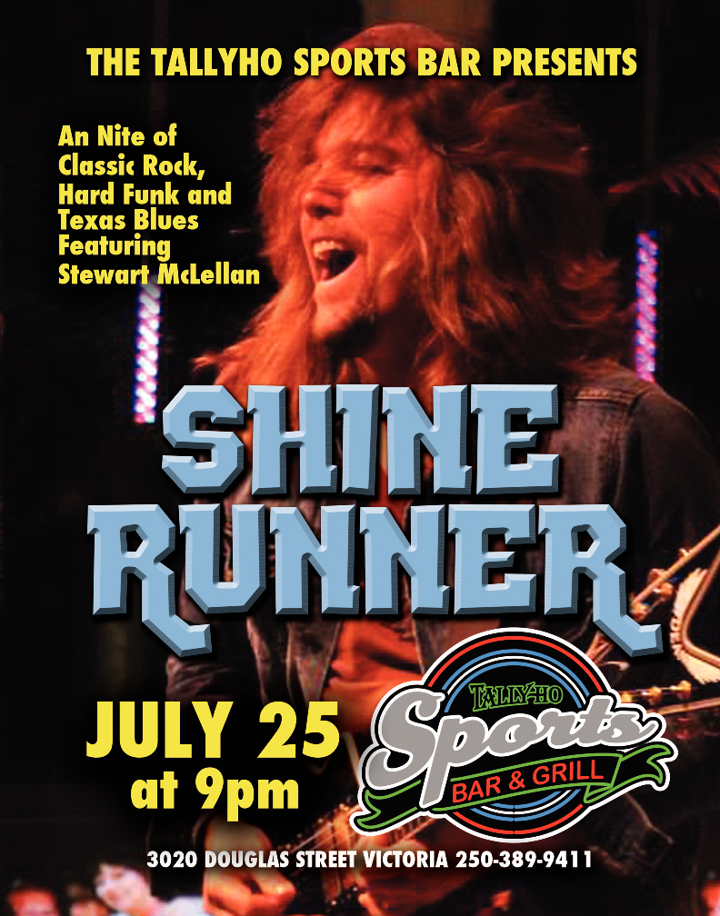 Shinerunner Tailgates at the Tally-Ho: Shinerunner @ Tally Ho Sports Bar and Grill - Jul 25, 2014