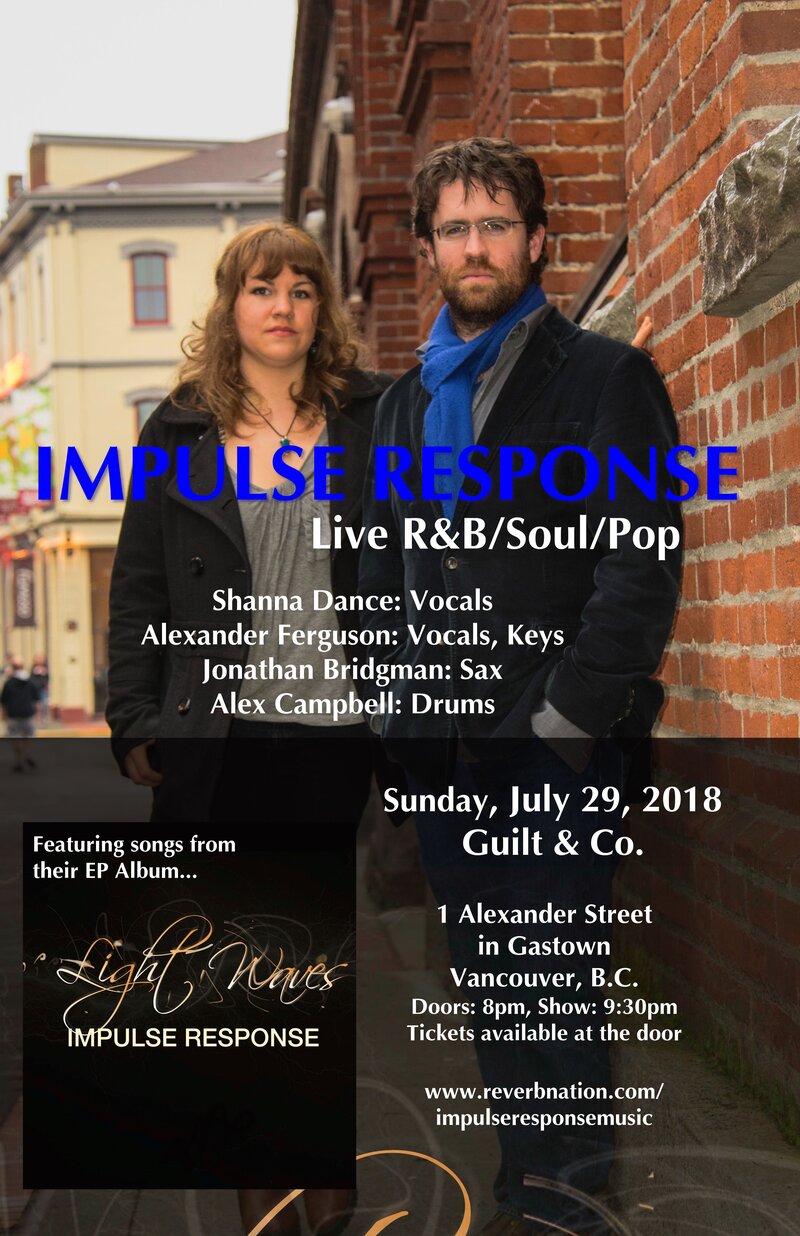 Impulse Response, Alexander Brendan Ferguson, Shanna Dance, Jonnie Bridgman @ Guilt & Co. Jul 29 2018 - May 7th @ Guilt & Co.